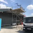 east coast scaffolding factory roof
